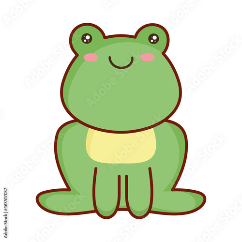 cute little kawaii frog