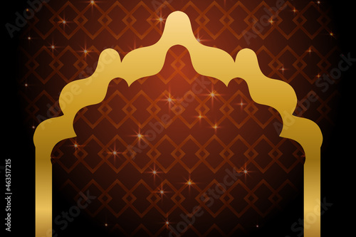 Islamic background, Islamic sale poster. Islamic textured. Islamic vector illustration. Islamic sale banner layout design. Islamic background sale post. Islamic post banner. Eid mobarak Mahe moharram