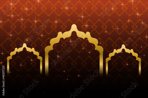 Islamic background, Islamic sale poster. Islamic textured. Islamic vector illustration. Islamic sale banner layout design. Islamic background sale post. Islamic post banner. Eid mobarak Mahe moharram
