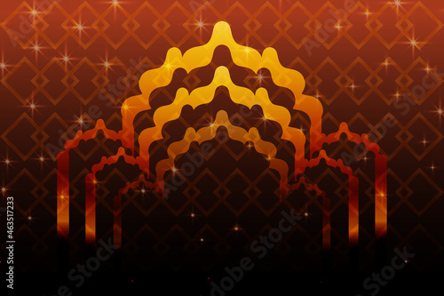 Islamic background, Islamic sale poster. Islamic textured. Islamic vector illustration. Islamic sale banner layout design. Islamic background sale post. Islamic post banner. Eid mobarak Mahe moharram