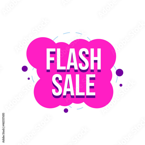 flash sale lebel decor style vector illustration design