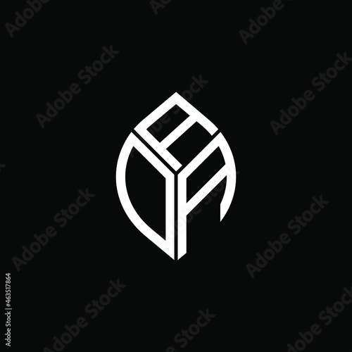 ADA letter logo creative design. ADA unique design
