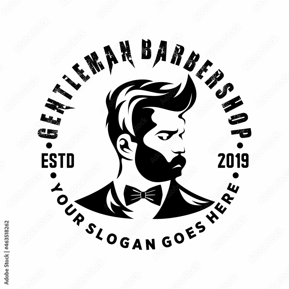 Simple and unique man face for a barbershop with mustache and beard image graphic icon logo design abstract concept vector stock. Can be used as symbol relating to gentleman or hair style Simple and unique man face for a barbershop with mustache and beard image graphic icon logo design abstract concept vector stock. Can be used as symbol relating to gentleman or hair style