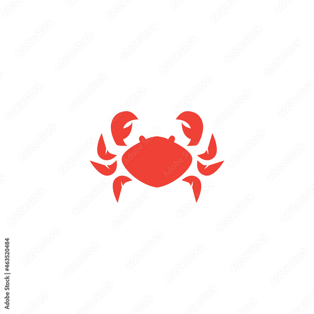 CRAB LOGO VECTOR SYMBOL ICON ILLUSTRATION MODERN DESIGN CRAB LOGO VECTOR SYMBOL ICON ILLUSTRATION MODERN DESIGN