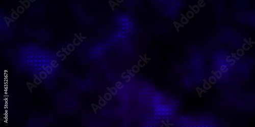 Dark Purple vector layout with circles.