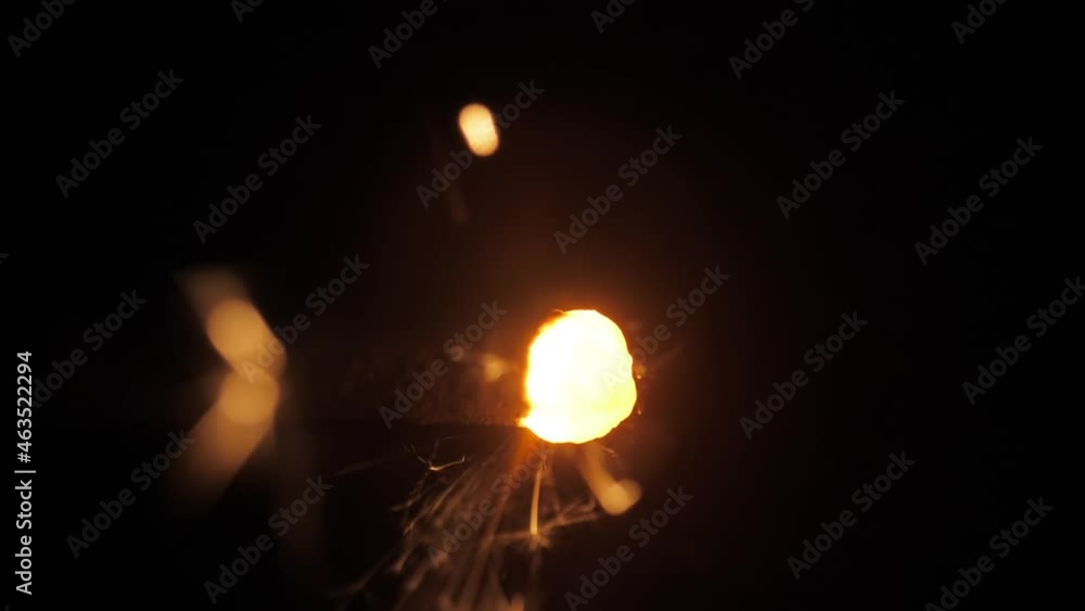 sparkler burning down slow motion sparkler burning down slow motion