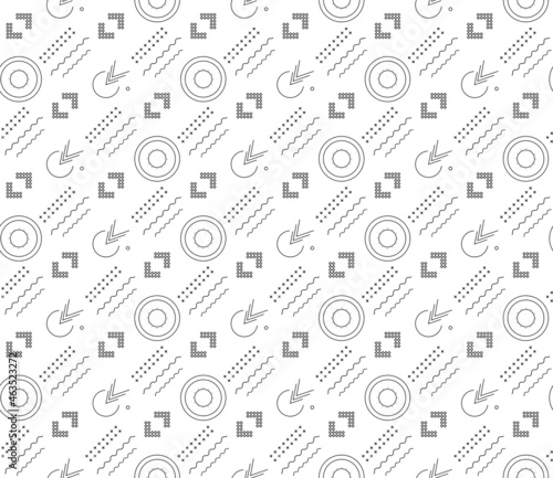 Abstract seamless pattern, minimal geometric background, repeating geometric pattern, graphic modern pattern, black and white pattern background