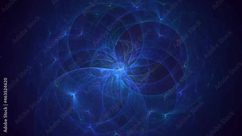 3D rendering abstract fractal light background