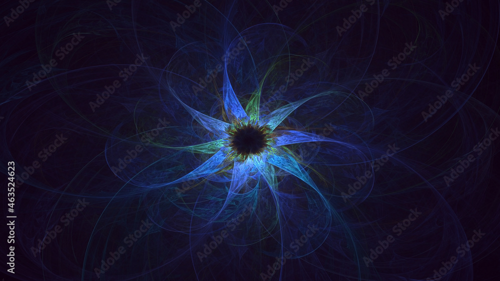3D rendering abstract fractal light background 3D rendering abstract fractal light background