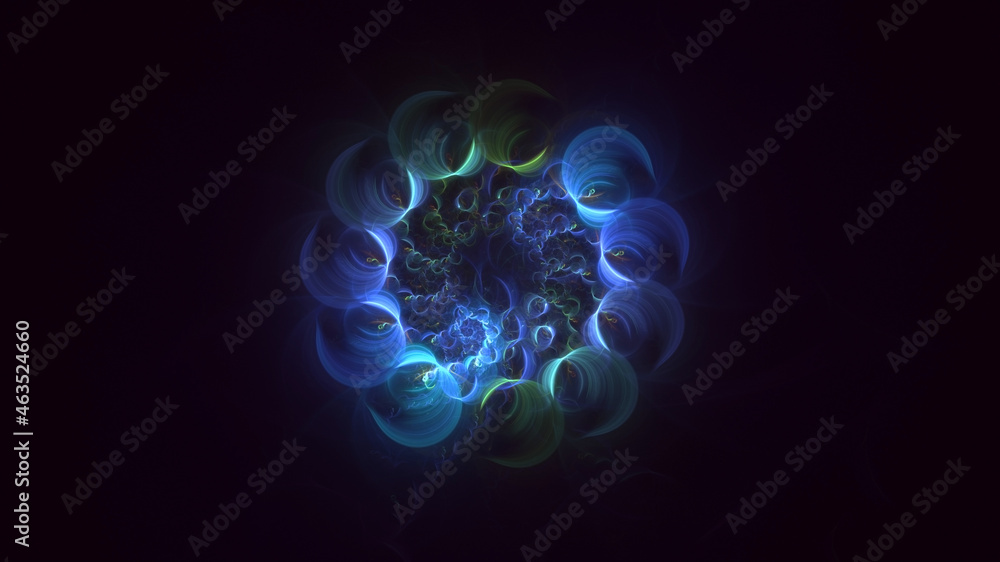 3D rendering abstract round light background 3D rendering abstract round light background