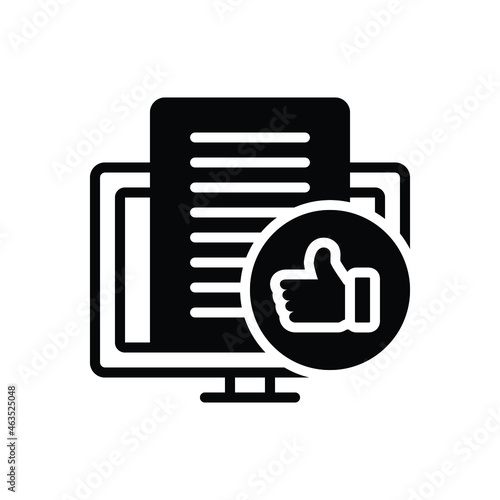 Black solid icon for surely 