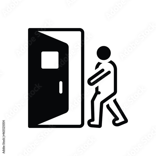 Black solid icon for come 