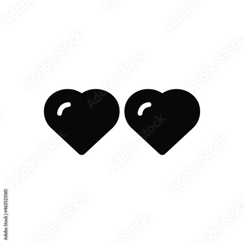 Black solid icon for double 