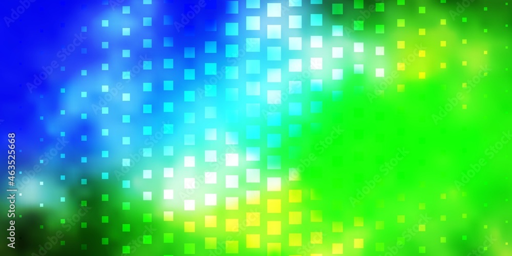 Light Blue, Green vector pattern in square style. Light Blue, Green vector pattern in square style.