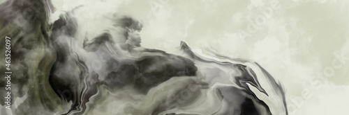 Abstract background painting art with grey smoke pattern paint brush for presentation, website, halloween poster, wall decoration, or t-shirt design.