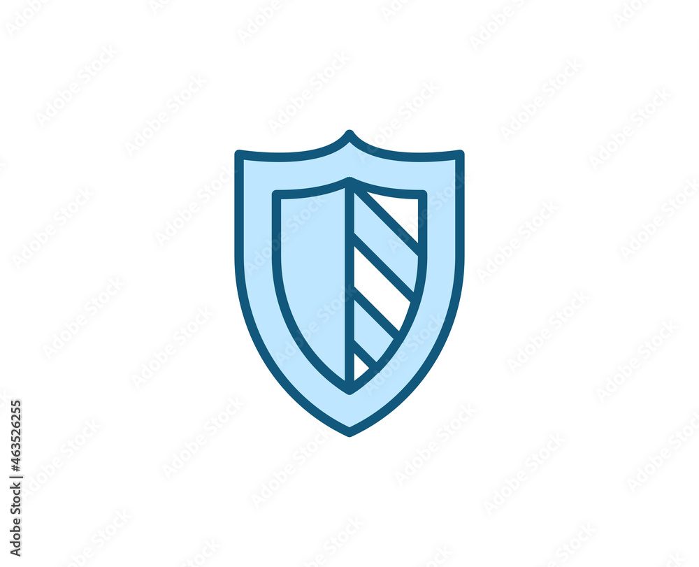 Line Shield icon isolated on white background. Outline symbol for website design, mobile application, ui. Electronics pictogram. Vector illustration, editorial stroсk. Line Shield icon isolated on white background. Outline symbol for website design, mobile application, ui. Electronics pictogram. Vector illustration, editorial stroсk.