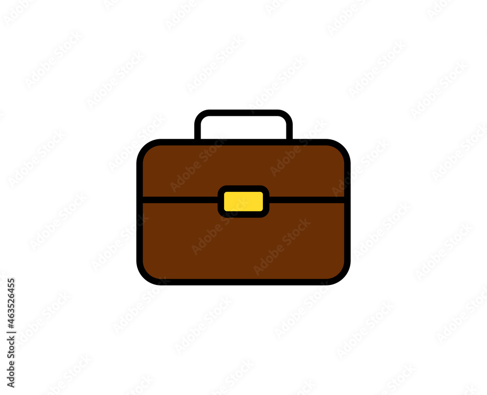 Briefcase line icon. Vector symbol in trendy flat style on white background. Office sing for design. Briefcase line icon. Vector symbol in trendy flat style on white background. Office sing for design.