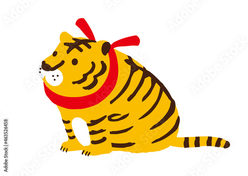 寅の置物　イラスト