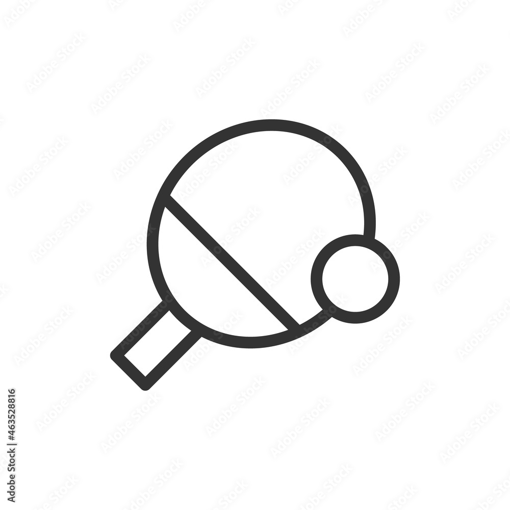 Vector table tennis line icon. Stock Vector | Adobe Stock