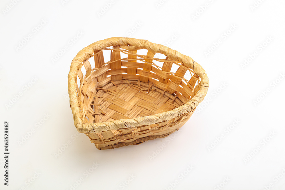 Natural wicker tableware for serving