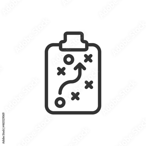 Strategy minimal line icon.
