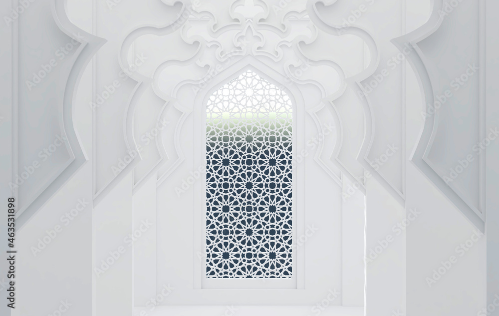 Islamic background ornament window light shadow