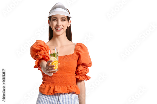 Beautiful young woman with ...