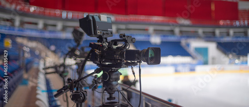 Canvastavla video cameras for live broadcast in the ice arena