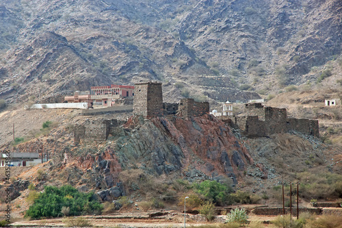 The old fort in Hejaz Mountains, Makkah Province, Saudi Arabia photo