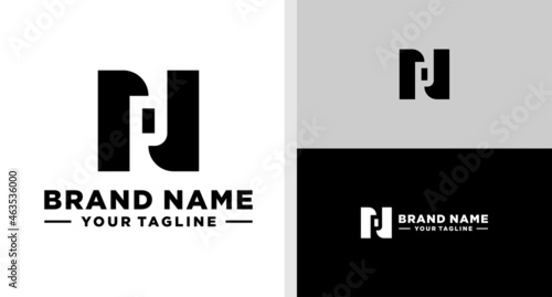 NP LOGO MONOGRAM NEGATIVE SPCAE SIMPLE EDITABLE