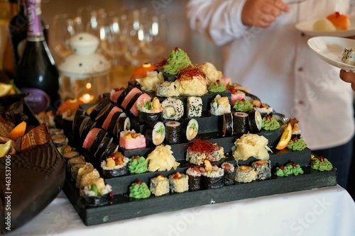 Sushi Pyramid In The Party