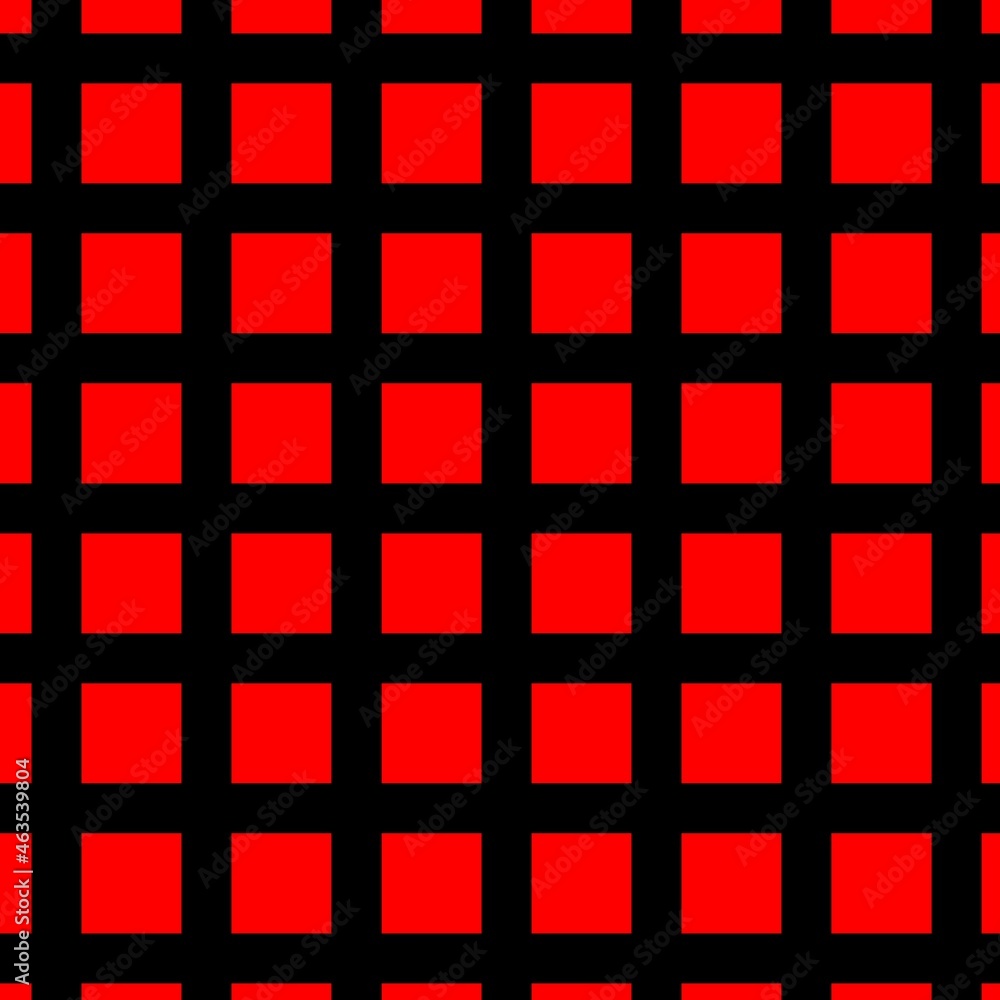 complete grid shape from geometrically arranged and positioned vivid red squares of a black background complete grid shape from geometrically arranged and positioned vivid red squares of a black background