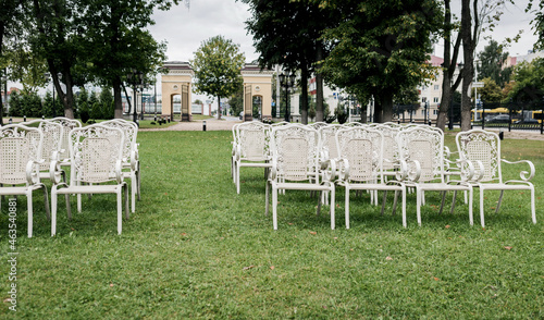 chairs before a wedding or ceremony