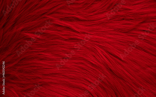 Fotografie Abstract red fur texture background