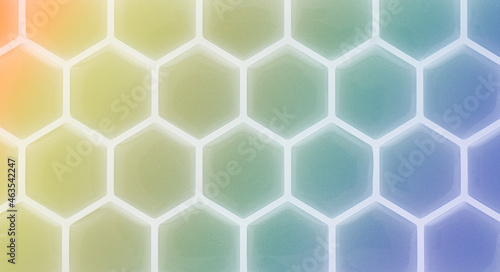 Abstract gradient color honeycomb texture background