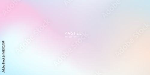 Horizontal Abstract Pastel Color Hologram Background Design photo