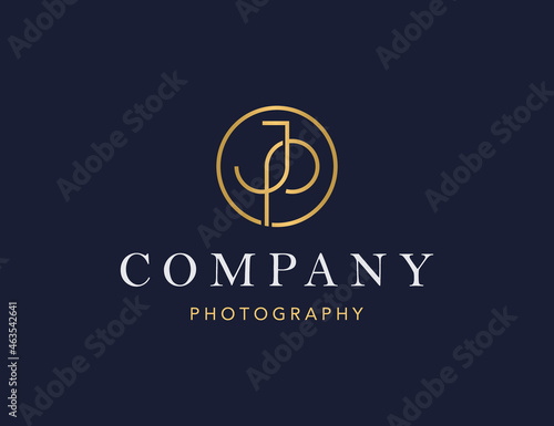 Initials letter JP logo