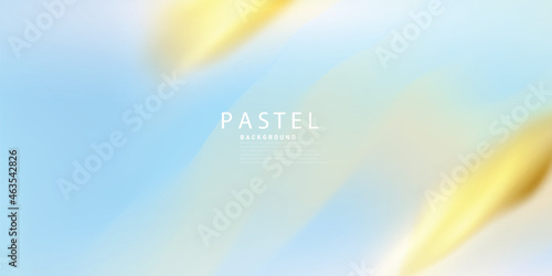 Background design in golden abstract horizontal pastel hologram