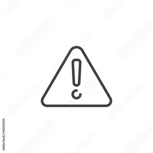 Attention, warning line icon