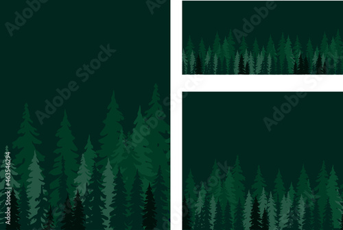 trees, spruce, christmas, trees, forest, new year, poster, coniferous forest, holidays, taiga, pines, background, winter, fairy forest, hills, mountains, postcard
