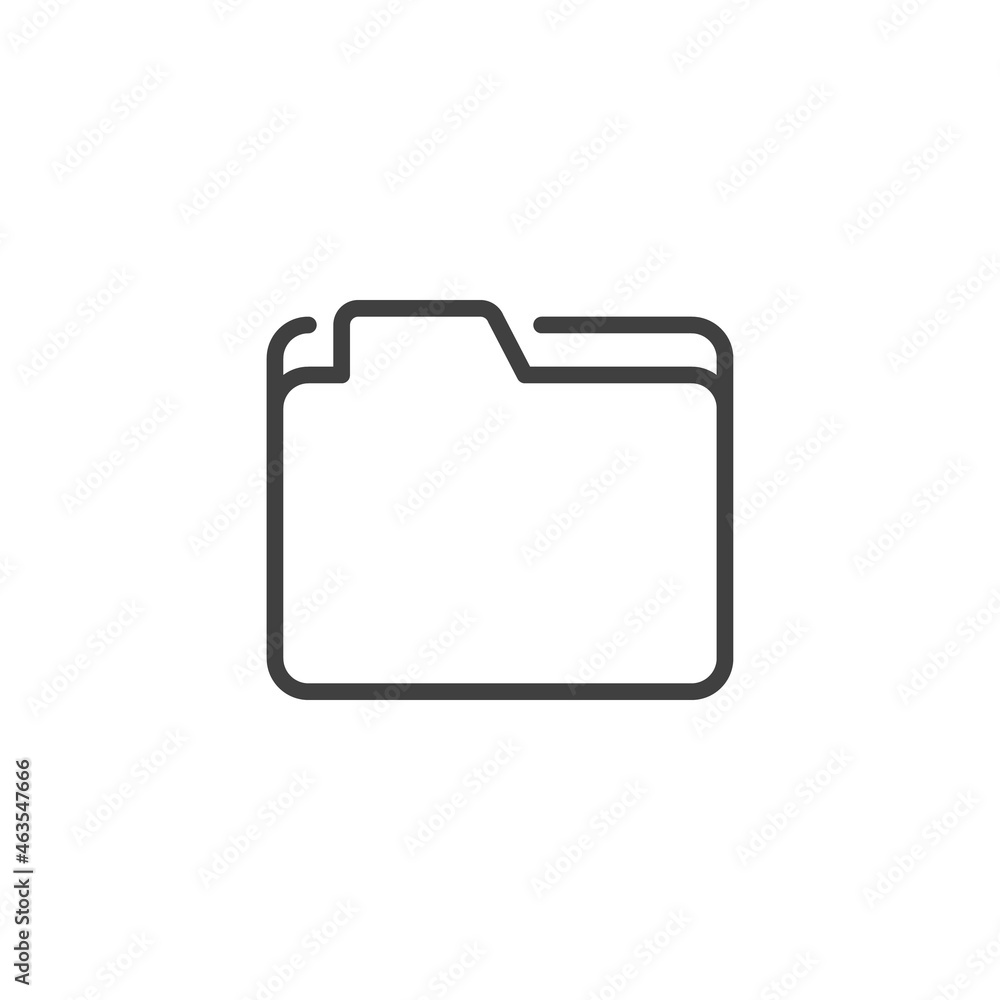 Document folder line icon Document folder line icon