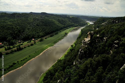 Scenic view of Basteigebiet in Lohmen Germany photo