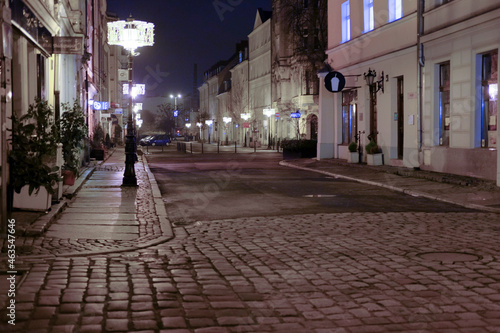 Streets of the city of Poznan