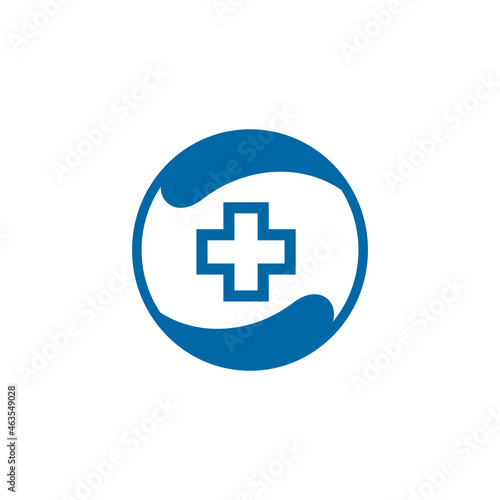 Online medical app tech logo design