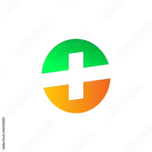 Online medical app tech logo design