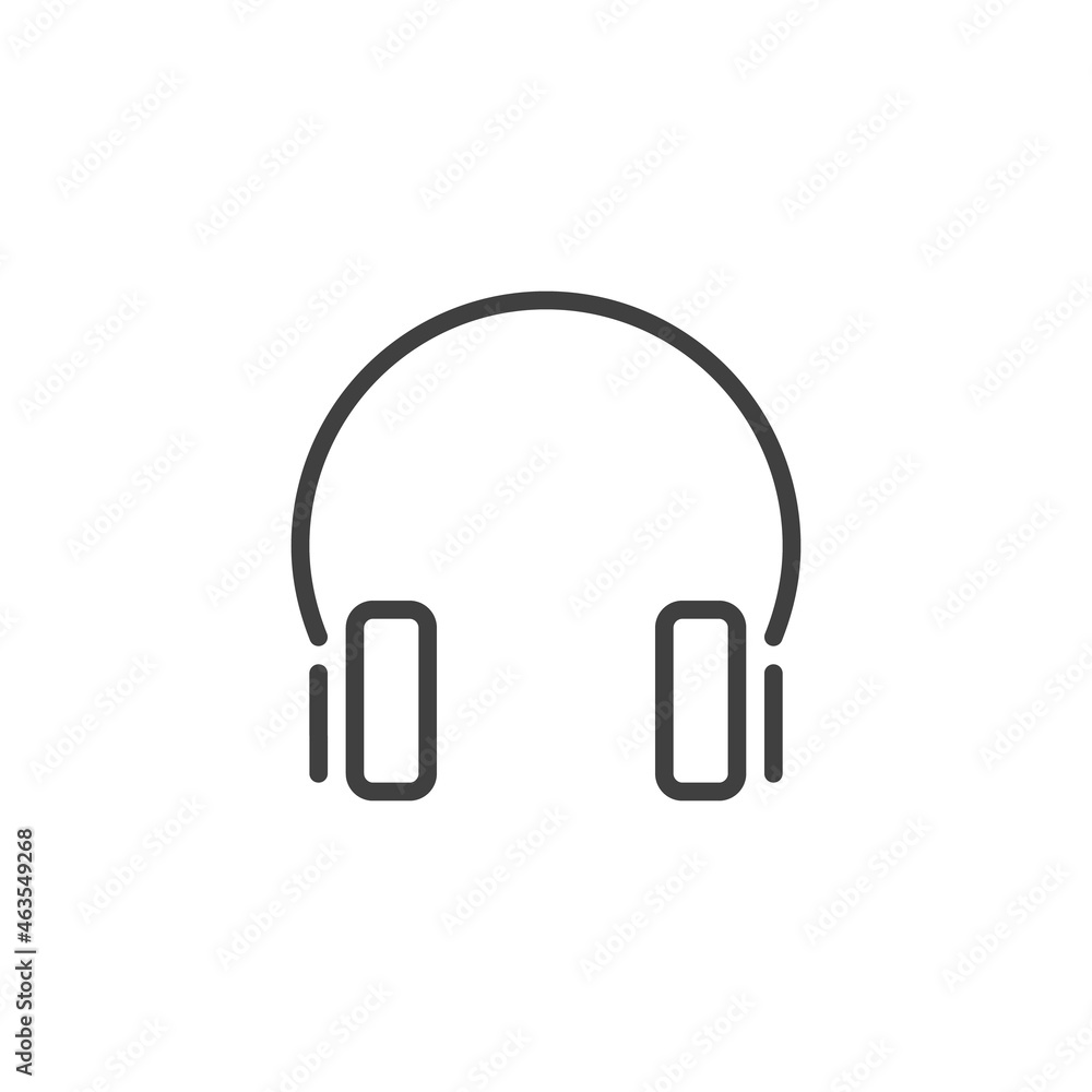 Headphones line icon Headphones line icon