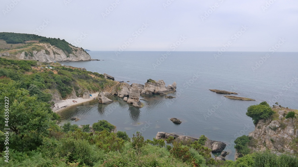 Beautiful sea landscape of the Black Sea in Turkey