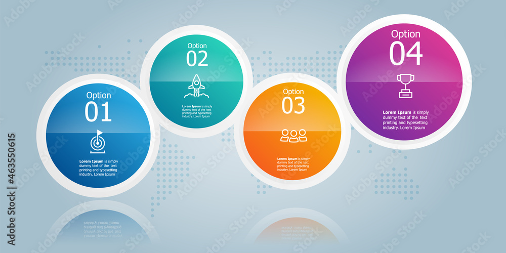 horizontal circle infographic presentation horizontal circle infographic presentation