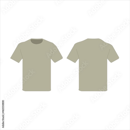 tshirt mockup collection set front and back vector design