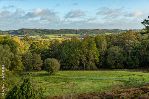 Heath area with a height of 92 meters, and with a beautiful view over the Gudenå valley.